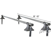 Apex Steel Universal Telescoping Strap-Attached Roof Cross Bars, 44 to 60 Wide, Set of 2