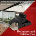 thumbnail image 3 of TwinTech Stainless Steel Mechanical Large Mouse Trap for Indoor & Outdoor Rodents - Reusable Waterproof Rodent Trap with Safe Snap & Finger Protection - 5.5" x 3" x 3", 12 Count, 3 of 8