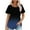 Blue, variant on Ahuyic Women's Loose Plus Size Short-Sleeved Top,Summer Casual Daily Clothes For Women,Womens Fashion Summer Casual Solid Short Sleeve Blouse T-Shirt