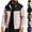 Pink, variant on Mens Color-Blocked Stand Collar Zip Jacket Elastic Ribbed Cuff Wrinkle Resistant Casual Daily Wind Outer Coat for Mens
