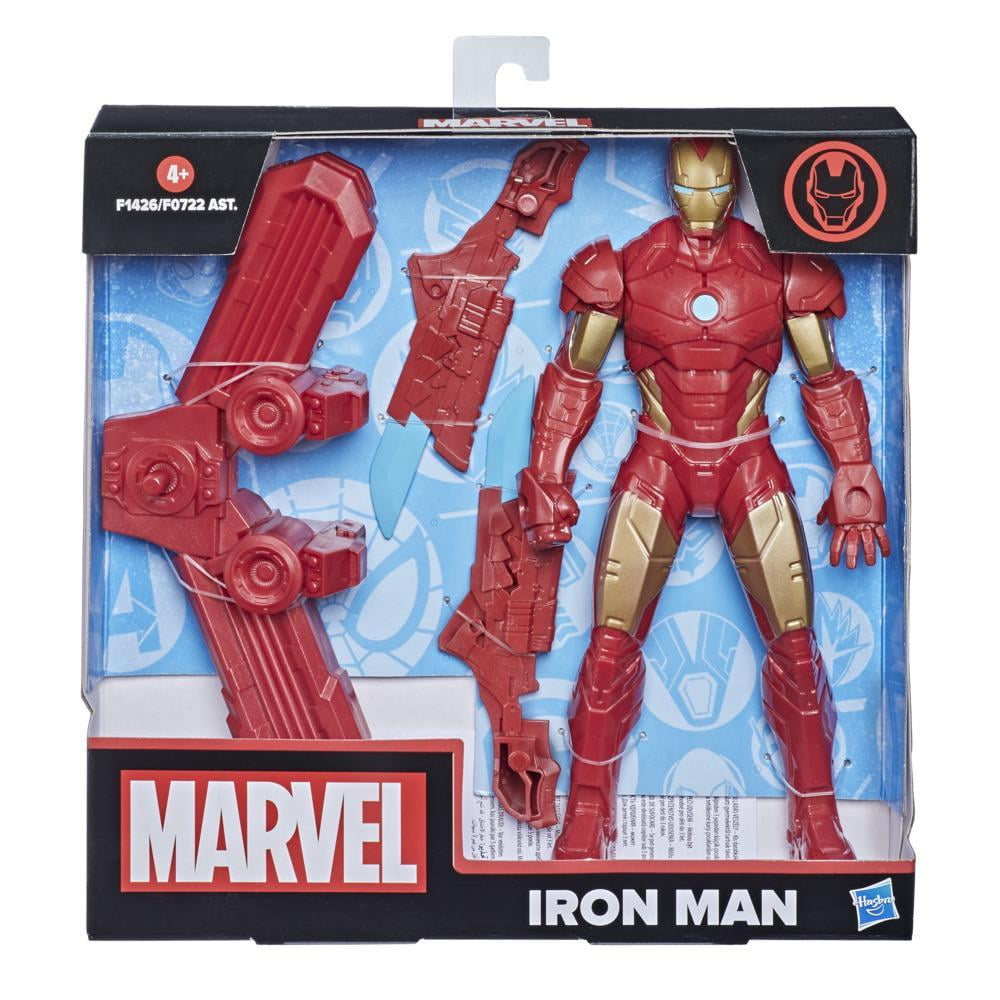 Hasbro Marvel 9.5-inch Scale Super Heroes and Villains Action Figure Toy Iron Man And 3 Accessories, Kids Ages 4 and Up