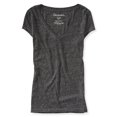 thumbnail image 1 of Camiseta básica Aeropostale Heathered Core para mujer color negro extragrande, 1 of 2