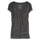 thumbnail image 1 of Aeropostale Camiseta básica Heathered Core para mujer, negro, mediano Aeropostale Camiseta básica, 1 of 2