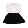 thumbnail image 3 of JUNWELL 2PCS Set Girls Dress Kids Baby Toddler Tops+Skirt T-shirt Outfits Set Clothes Black 3-4 Years, 3 of 8