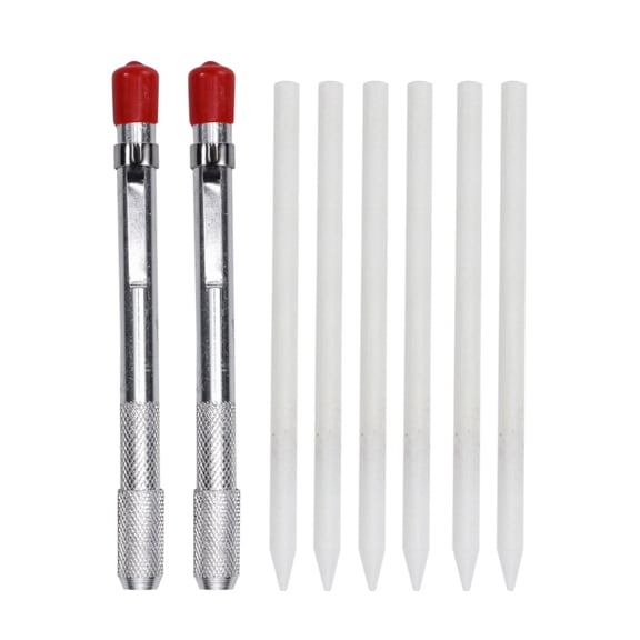2 Soapstone Holders Round with 6 Refills Soapstone Pens for Welding Tools and Welders Markers Removable Markings on Steel