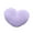 Purple, variant on Pink Plush Puffy Heart Shaped Decorative Pillows With Soft Material Kids Safe For Living Room And Sofa Decor 7.9X7.9X3.9In 0.66Lb