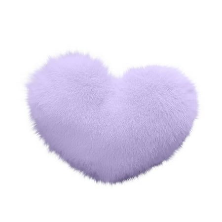 YOBOLK Clearance!Pillow Hort Plush Puffy Heart Shaped Decorative Pillows - Cute Plush Soft Pillows As A Children s Living Room And Sofa Throw Pillows