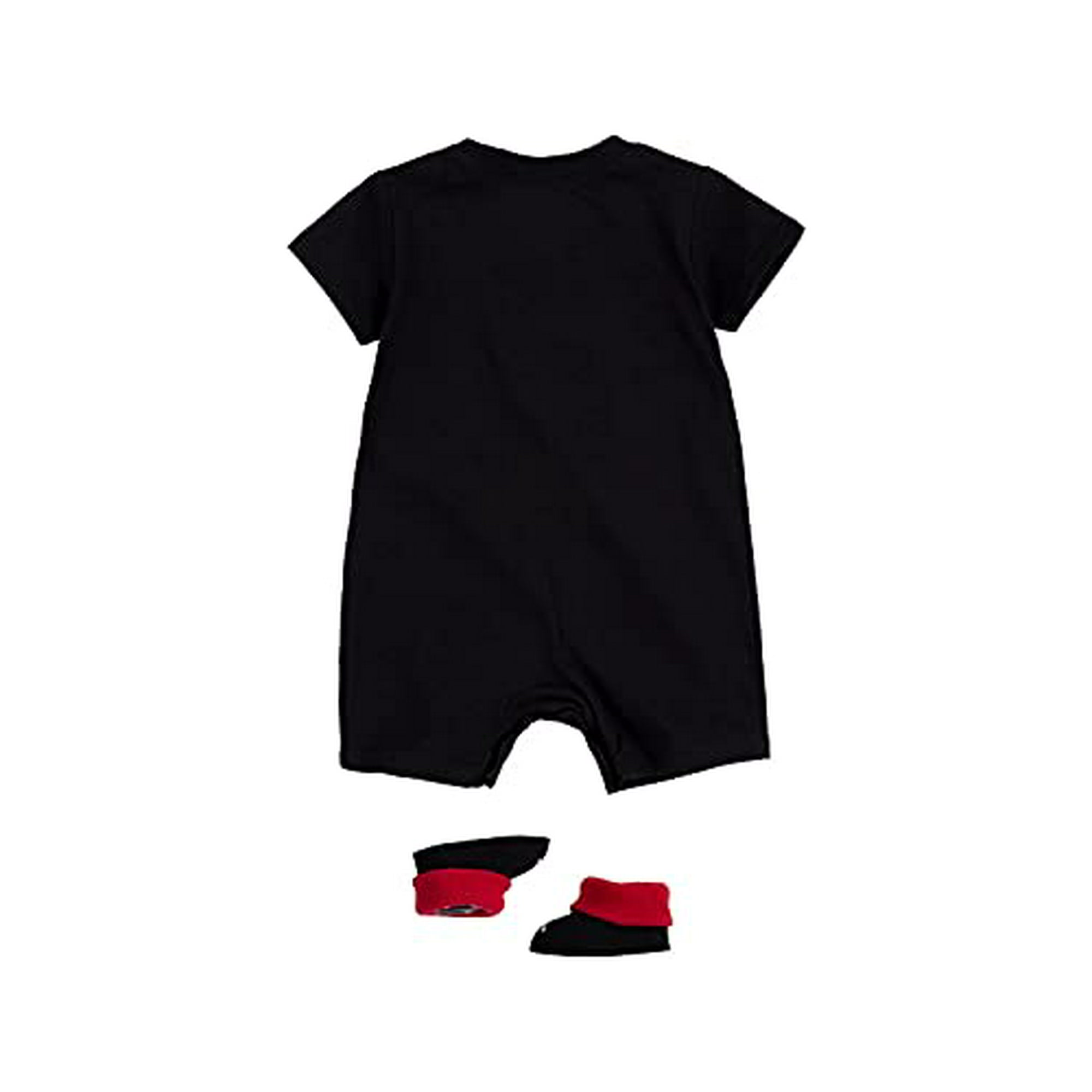 Jordan Baby Boys 23 Logo Romper and Booties 2 Piece Set Black NJ0444 023 Red 0 6 Months Walmart