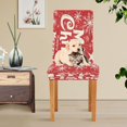 thumbnail image 6 of BZSMCE Chairs Slipcovers Dining Chair Covers Classical White Christmas Snowflake Patterned Creative Pattern, 6 of 7