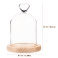 thumbnail image 2 of unbranded Cover De Vidrio Transparente Para Flores Con Antideslizante En Madera, 2 of 7