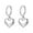 Silver, variant on Sunyuer 18K Gold Plated Heart Drop Dangle Huggie Earrings for Women | 925 Sterling Silver Post Love Heart Earrings | Lightweight Jewelry Gift
