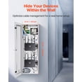 thumbnail image 2 of VEVOR Media Enclosure, 42-Inch, Structured Media Center with Vented Hinged Door, Cable Management Box, Structured Wiring Multi-Media Cabinet, Recessed Electrical Media Box, for Network Distribution, 2 of 9