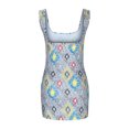 thumbnail image 3 of Ovzne Robes d'Été pour Femmes Robe de Plage Élégante Sans Manches Aguichant Robe Assortie Grande Taille Robe Imprimée Liquidation, 3 of 6