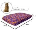 thumbnail image 2 of Paisley Pet Bed, Oriental Themed Pattern of Motif with Floral Inspirations, Chew Resistant Pad for Dogs and Cats Cushion with Removable Cover, 24" x 39", Magenta and Multicolor, by Ambesonne, 2 of 4