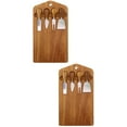 thumbnail image 6 of MLINS 2 Sets  Cutting Board Wooden Chopping Board with Butter Cheese Fork Cutters, 6 of 8
