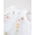 thumbnail image 6 of Kids Girls Clothes Little Girls Tulle Dress 5T Girls Summer Halter Dress 6Y Girls Sleeveless Solid Color Floral Dress White, 6 of 8