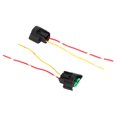 thumbnail image 2 of Wiring Socket Base, Compatible Heavy Duty 2pcs/set Heat Resistant ABS Plastic Female Adapter Wiring Socket  For Headlights Fog Lights, 2 of 8
