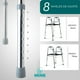 thumbnail image 5 of Andadera para Adulto Mayor con Asiento Plegable | Altura Ajustable 74–92 cm con 8 Niveles | Aluminio Ultraligero Antioxidante | Soporta hasta 100 kg | Color Plata, 5 of 10