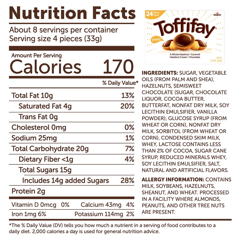 2 pack) Toffifay Hazelnut Chocolate Caramel Candy Box (24 Pieces