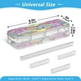 thumbnail image 3 of Wobogo Pink Cartoon Flamingos Clear Pencil Case Plastic Pencilboxes Stackable Design Study Materials for Classroom Office, 3 of 7