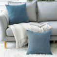 thumbnail image 5 of Cushion Covers Set of 2 Linen Decorative Square Pillow Cases, 5 of 5