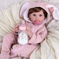 thumbnail image 2 of Muñeca Reborn Aori realista para niña, 50 cm, con extremidades articuladas, 2 of 8