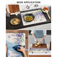 thumbnail image 5 of Large Induction Cooktop Protector Mat Purple Spring Floral Stove Top Covers for Electric Stove, Butterfly Weeping Watercolor Botanical Decorative Stove Burner Cover Mats, Glass Top Stove Cover, 5 of 7