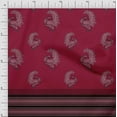 thumbnail image 1 of Soimoi Poly Georgette Fabric Stripe & Peacock Panel Print Sewing Fabric Yard 42 Inch Wide, 1 of 2