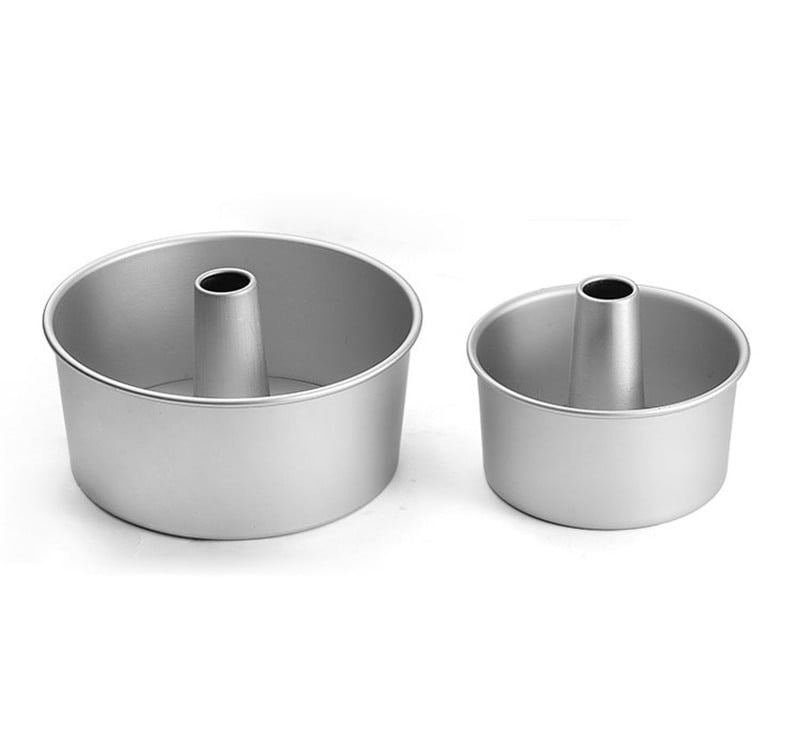 Details about  / Hollow Chiffon Round Cake Pan Removable Bottom Baking Tool Cake Mould Aluminum