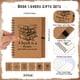 thumbnail image 2 of Juego de 12 cuadernos en espiral y bolígrafos de bambú de Thenshop, color marrón, 2 of 7