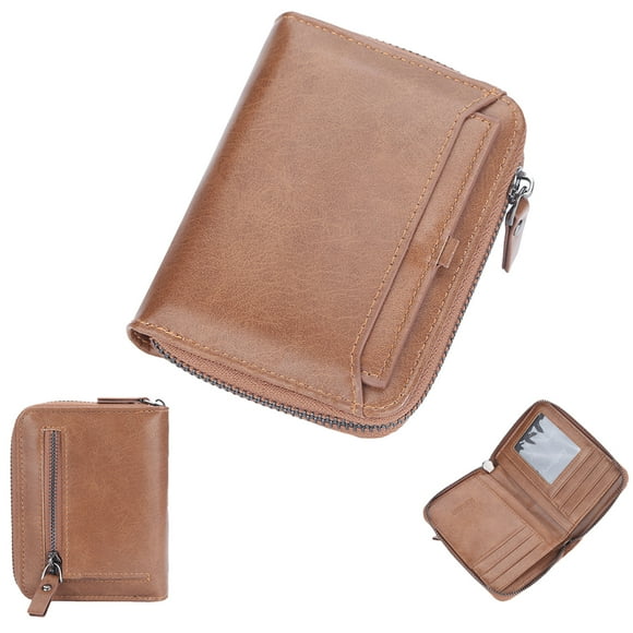 Bifold Slim Wallet for Men - Large Capacity Leather Front Pocket Men's Wallet