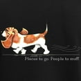 thumbnail image 3 of CafePress - Basset Hound Places Women's Dark Pajamas - Women's Short Sleeve Print T-Shirt and Pants Dark Cotton Pajama Set, 3 of 7