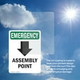 thumbnail image 5 of (2 Pack) Assembly Point [Down Arrow] With Symbol OSHA Emergency Sign, 5 of 6