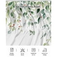 thumbnail image 7 of Green Eucalyptus Bed Skirt King Size 16" Drop Leaf Branch Red Fruit Watercolor Botanical Ruffled Wrap Around Bed Skirts Adjustable Elastic Bedskirt Dust Ruffle for King Size Bed, 7 of 7