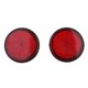thumbnail image 2 of Paquete de 2 Pegatinas Reflectantes de Seguridad Redondas de 55 Mm en Forma de Círculo Rojo, de PVC, para Motos Deportivas, Todoterrenos Y Motos de 2 uds rojo, 2 of 9