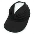 thumbnail image 2 of KALE Sun Hat Empty Top Beach Sporty Solid Color Black, 2 of 5