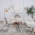 thumbnail image 2 of Rug Branch Domus Abstract Indoor Area Rug, Cream Black - 5'x7', 2 of 8