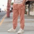 thumbnail image 4 of Dalix Ghost Embroidered Jogger Pant Soft Fleece Relaxed Fit Lounge Mens in Dusty Rose M Medium, 4 of 5