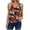 Brown, variant on Mingw Tank Tops for Women Plus Size Women Floral Printed T Shirt Neck Sleeveless Top