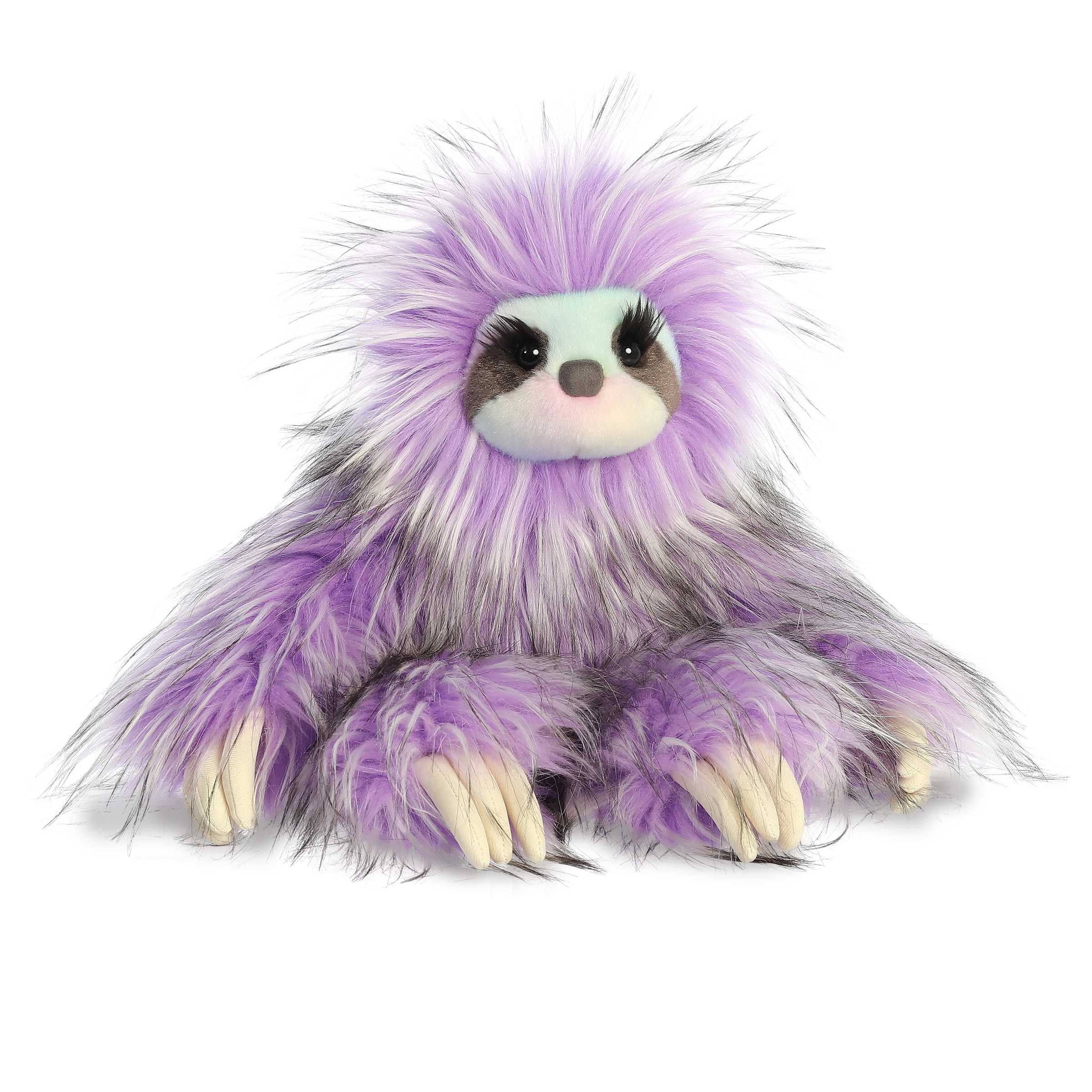 Aurora - Large Purple Luxe Boutique - 14" Amethyst Sloth - Exquisite Stuffed Animal