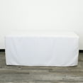 thumbnail image 2 of Your Chair Covers - 6 ft Fitted Polyester Tablecloth Rectangular White, 2 of 3