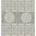 thumbnail image 4 of JERFIT Silver Indoor Outdoor Rug 7x10, Modern Polypropylene Area Rug for Patio, Deck, Poolside, Entryway, Stain Resistant Easy Clean Reversible Flatweave, 4 of 7