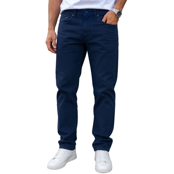 Banana Republic Men's Navy Chino Pants Slim Fit Straight Leg Stretch (079) (30x30)