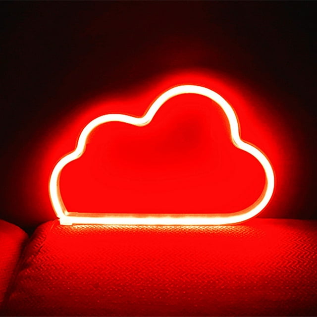 Mortilo LED light LED Cloud Neon Light Sign Night Lamp Wall Art ...