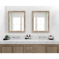 thumbnail image 3 of DesignOvation Beatrice Framed Decorative Rectangle Wall Mirror, 21 x 27, Rustic Brown, Farmhouse Rectangular Vanity Mirror for Use as Bathroom Mirror for Over Sink or Rustic Entryway Mirror, 3 of 8