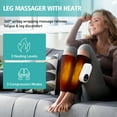 thumbnail image 2 of Cordless Leg Massager, Calf Leg Compression Massager for Circulation with 3 Heat Levels 3 Modes & Intensities, Air Compression Wraps for Calves for All Size, Relives Muscle Ache Fatigue, 2Pcs, 2 of 10