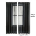 thumbnail image 2 of CanGonggg Discover The Of Light: Stylish Solid Color Semi Sheer Curtains That Enhance Any Room's – Must Have Home Accessory! Rainbow Curtains for Girls Bedroom 2 Panel Set 64 in Curtains 2 Panels, 2 of 8