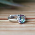thumbnail image 5 of Mystic Topaz Ring, 925 Silver Ring, Prong Setting Ring, Statement Ring, Bohemian Ring, Cocktail Ring, Purpose Ring, Dainty Ring, Charm Ring, 5 of 7