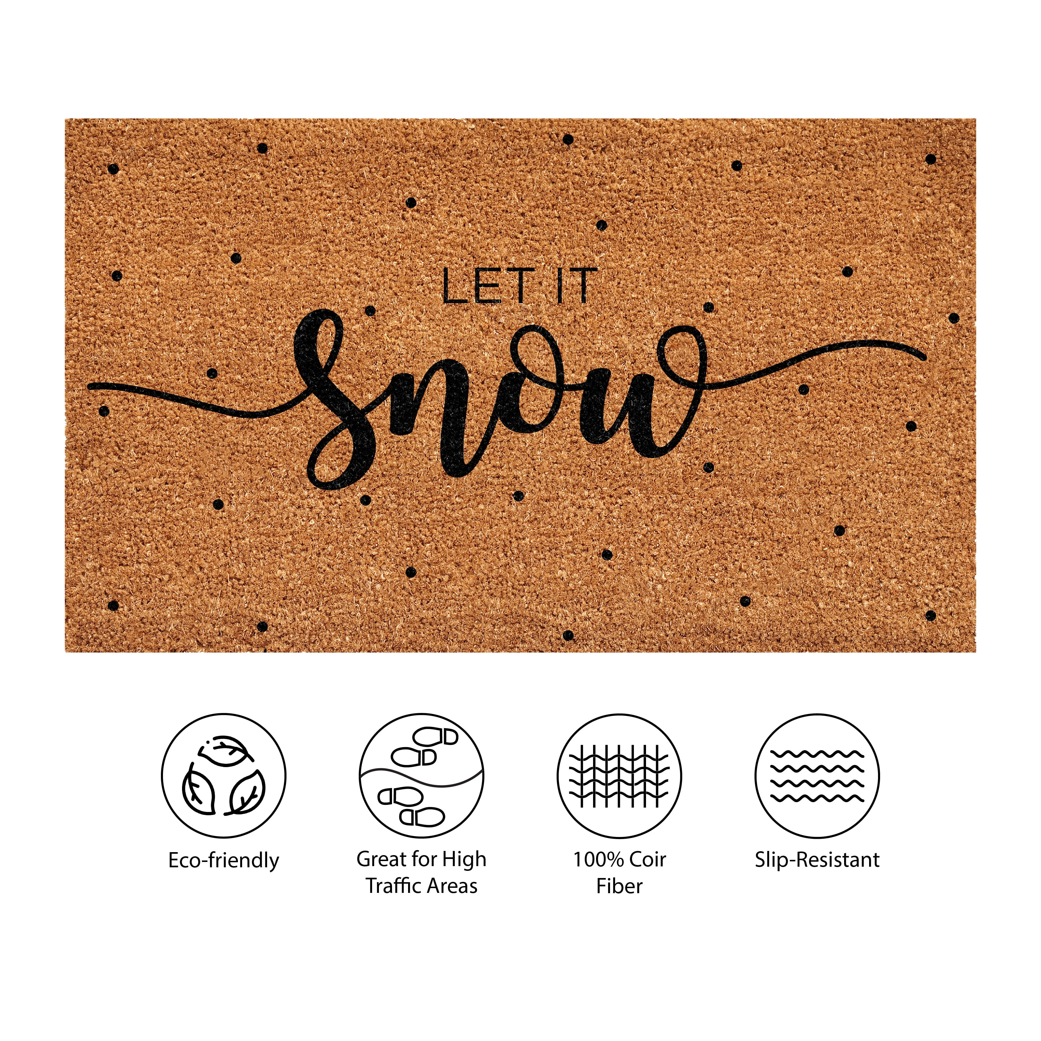 Calloway Mills 112242436 Let it snow Doormat 24" x 36"