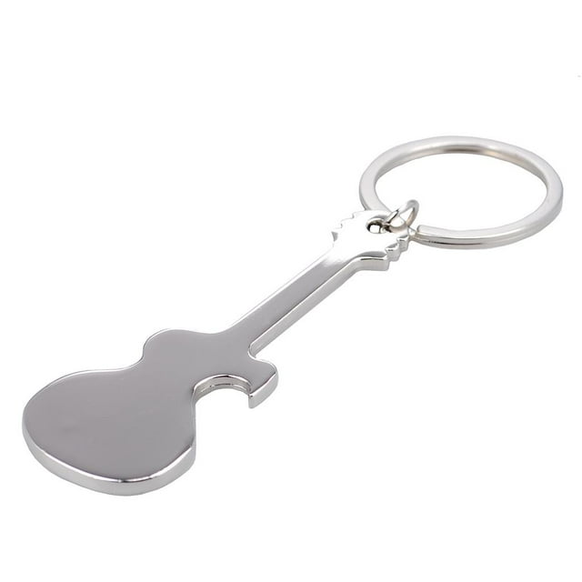 Llavero Con Forma De Guitarra Y Llavero Para Abrigos De Botella, Para Hombres, De Vaquero, Para Llaves